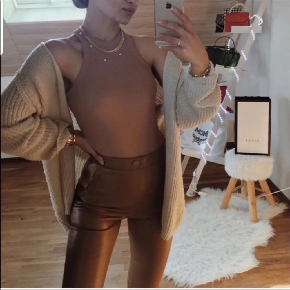 Zara tan new blogger leggings - Picture 6 of 12